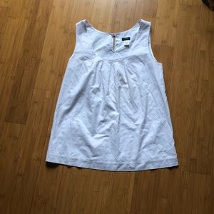 J. Crew White Sleeveless Blouse